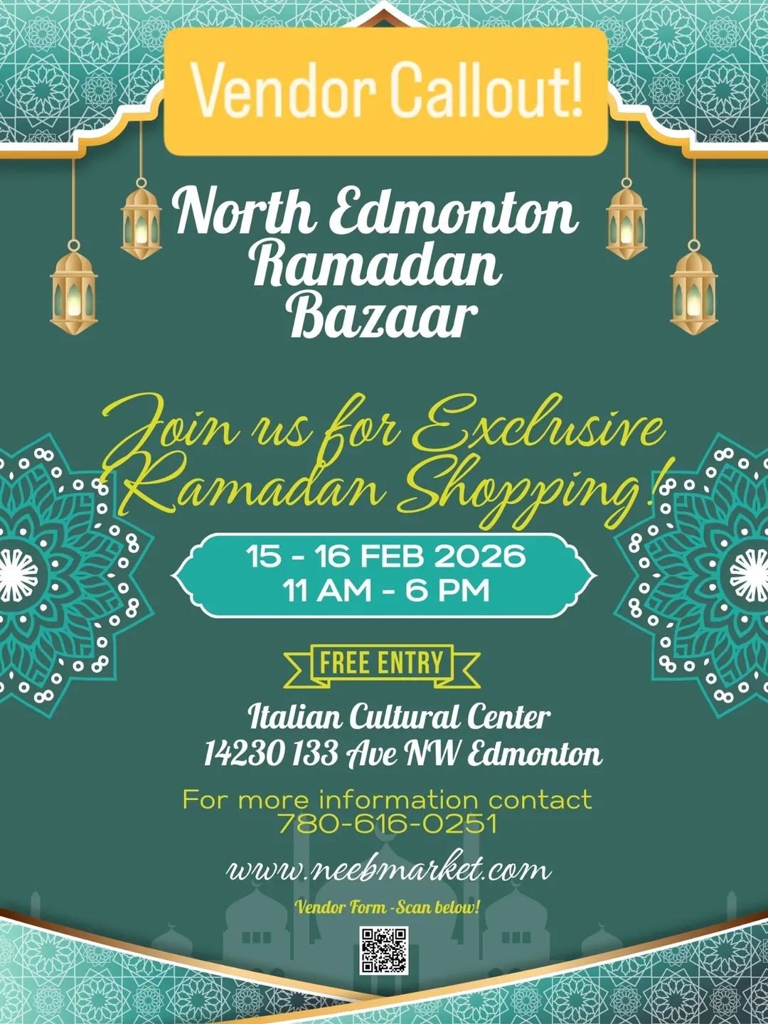 North Edmonton Ramadan Bazaar